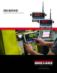 Thumbnail of document Data Sheet - MSI-8004HD Indicator/RF LED Remote Display